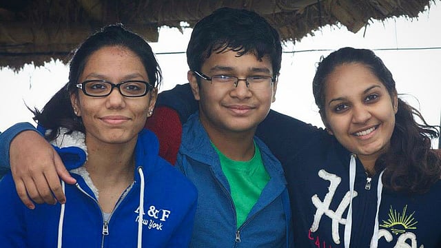 Abinta kabir, the writer and Tarishi Jain. Photo: collected