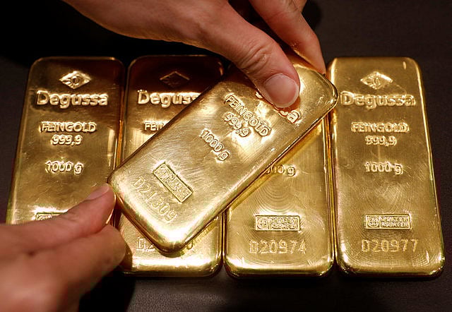 Gold bars. File Photo