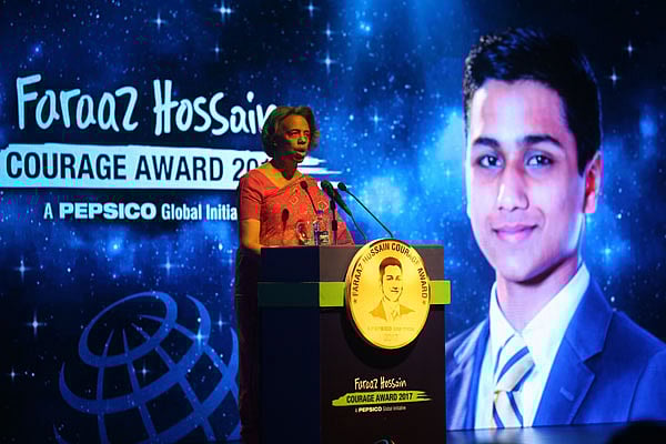 US ambassador to Bangladesh Marcia Stephens Bloom Bernicat speaks at the programme. Photo: Prothom Alo