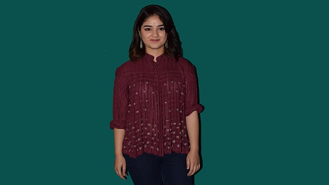 Actress Zaira Wasim at the success party of her film `Secret Superstar` in Mumbai on 26 October 2017. IANS