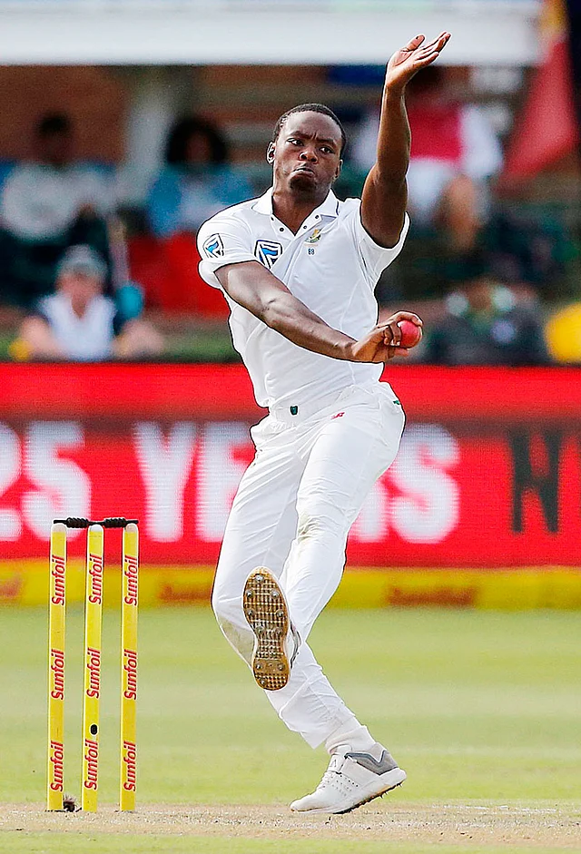 South Africa bowler Kagiso Rabada delivers the ball during day one of the second Sunfoil Test between South Africa and Australia at St George`s Park in Port Elizabeth, on 9 March, 2018. Photo: AFP