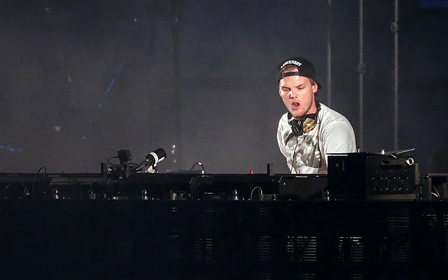 Avicii (Tim Bergling) performs at the Summerburst music festival at Ullevi stadium in Gothenburg, Sweden on 30 May 2015. Photo: AFP