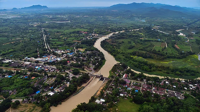 Aerial view of an area of Petchaburi province, Thailand on 8 August 2018. Photo: Reuters