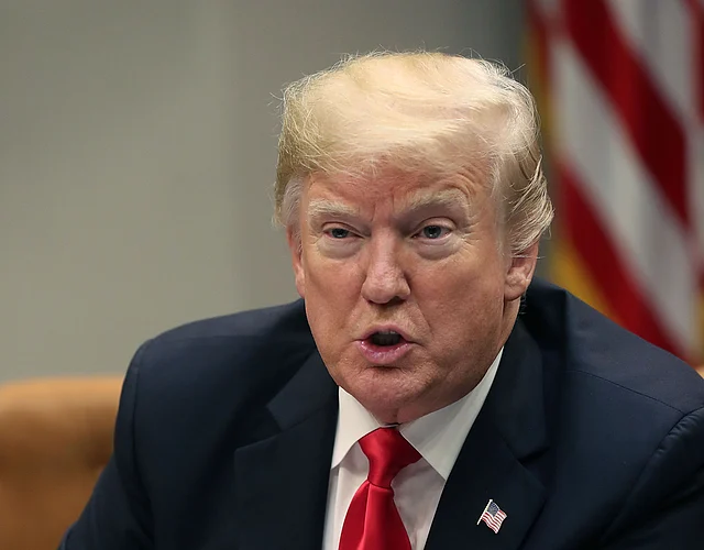 US president Donald Trump leads a roundtable discussion on school safety and the new Federal Commission on School Safety report, with family members of shooting victims, state and local officials, in the Roosevelt Room on 18 December. Photo: AFP