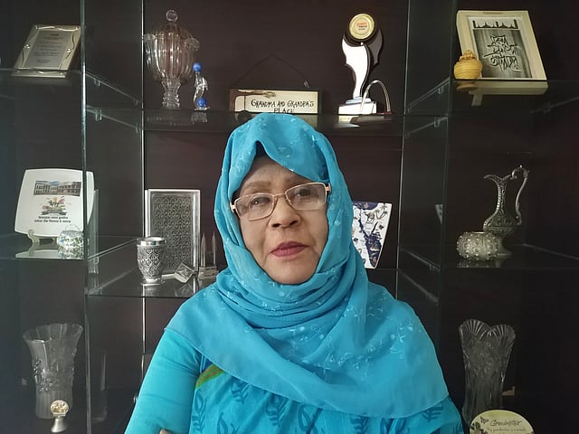 Khaleda Shahriar, first women civil engineer of Bangladesh. Photo: Galib Ashraf