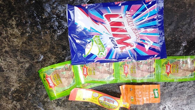 Fake goods produced in Turag Factory in Chandpur. Photo: UNB