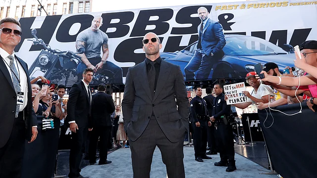 Cast member and producer Jason Statham arrives at the premiere for `Fast & Furious Presents: Hobbs & Shaw` in Los Angeles, California, US, 13 July, 2019. Photo: Reuters