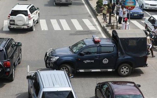 Police van. File photo
