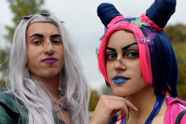 Cosplayers attend the Lucca Comics and Games festival on 30 October, 2019 in Lucca. Photo: AFP