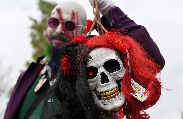 Cosplayers attend the Lucca Comics and Games festival on 30 October, 2019 in Lucca. Photo: AFP
