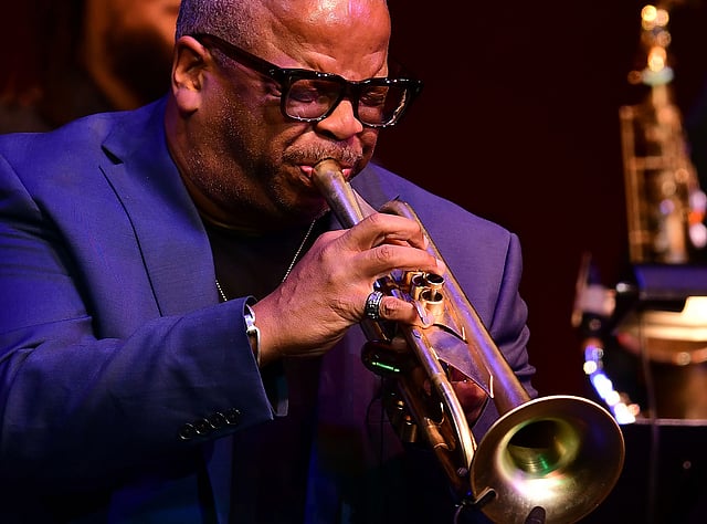 Renown trumpetist and composer Terence Blanchard performs after receiving the Herbie Hancock Institute of Jazz 2019 Founder`s Award at the Kennedy Center in Washington, DC, on 3 December 2019. Photo: AFP
