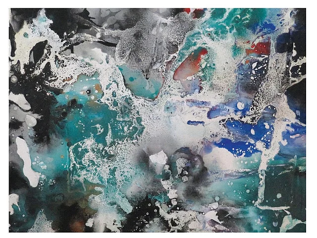 Photos of the paintings from the exhibition titled ‘Expression of Life’ by artist Sharmin Zaman. Photo: Credit