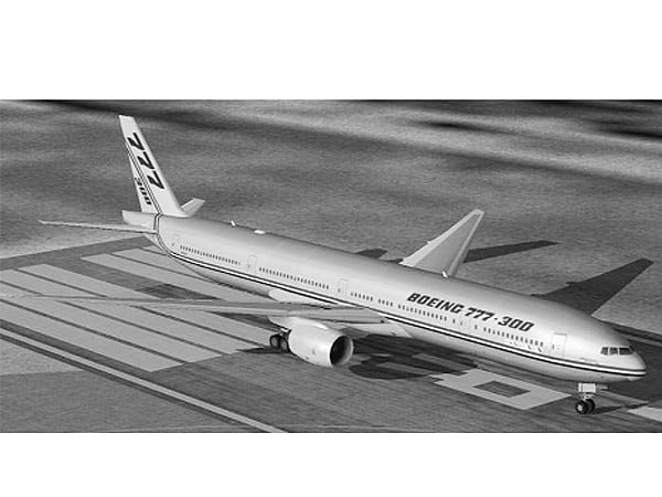 বোয়িং-৭৭৭-৩০০ ইআর উড়োজাহাজ ষ সূত্র: ইন্টারনেট