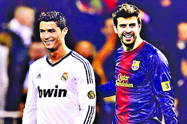 রোনালদো ও পিকে । ফাইল ছবি