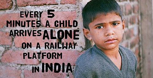 ভারতে প্রতি পাঁচ মিনিটে একটি শিশু একা একা কোনো না কোনো রেলস্টেশনে আশ্রয়ের জন্য আসে। ছবি: রেলওয়ে চিলড্রেন ডট ওআরজি।