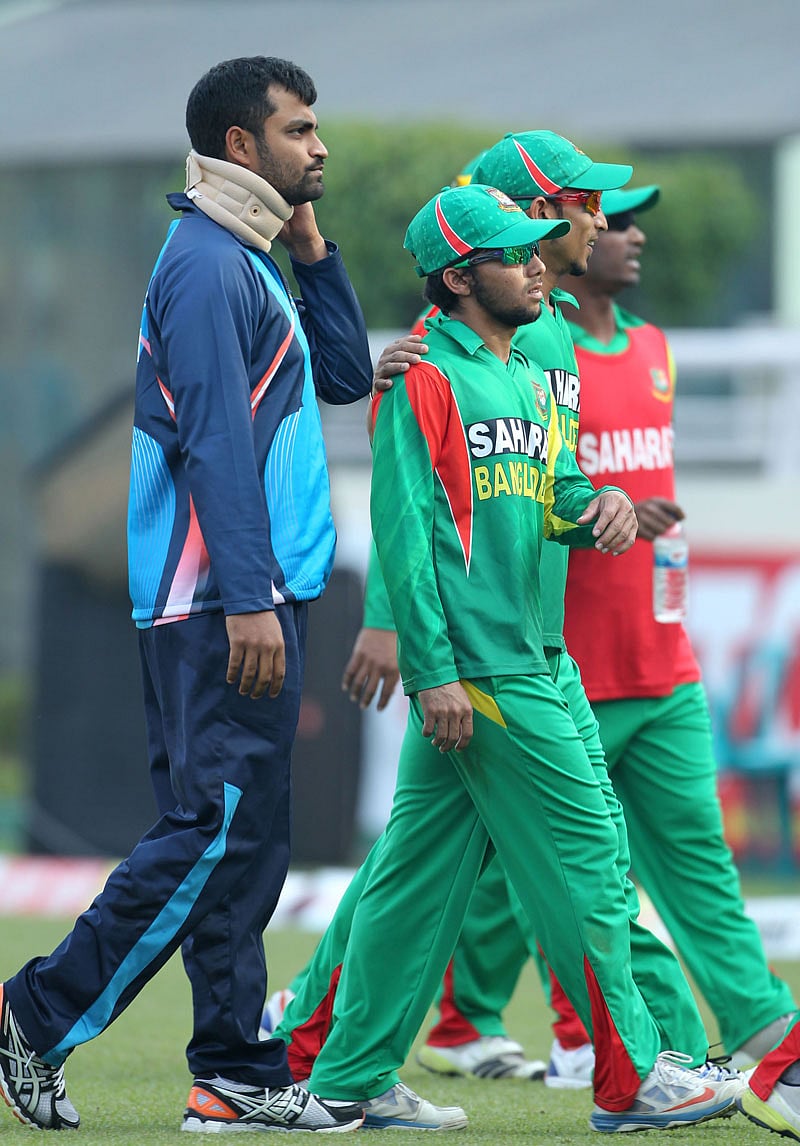 এশিয়া কাপেও দর্শক হয়ে থাকছেন তামিম। ছবি: শামসুল হক