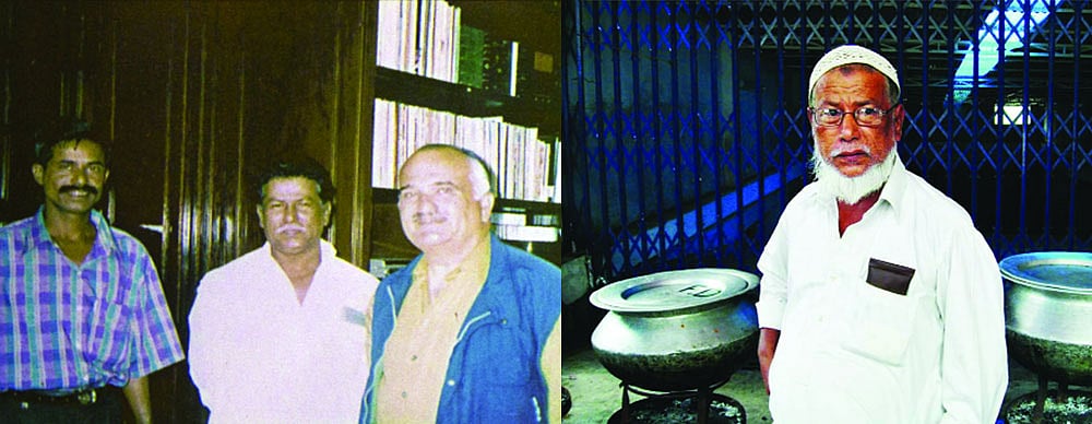 ডানে জর্ডানের যুবরাজ, মাঝে ফখরুদ্দিন বাবুর্চির ছেলে হাজি মোহাম্মদ রফিক, হাজি মোহাম্মদ রফিক