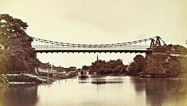 ধোলাইখালের ওপর লোহার পুল, ১৯০৪ সালের ছবি