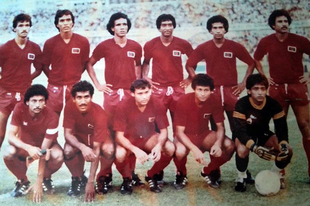 আশীষ ভদ্রের নেতৃত্বে ১৯৮৫ সালে ছিয়াশির মেক্সিকো বিশ্বকাপের বাছাইপর্বে প্রথমবারের মতো খেলেছিল বাংলাদেশ। ছবি: সংগৃহীত