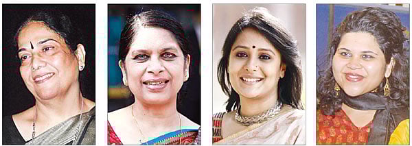 ঊষা গাঙ্গুলী, সারা যাকের, অপি করিম,	শ্রিয়া সর্বজয়া