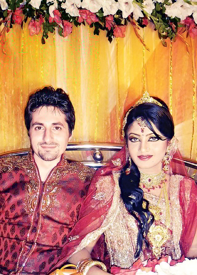 গায়েহলুদের দিনে জ্যাকব ও জুহি