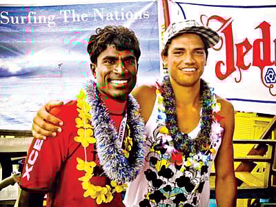 যুক্তরাষ্ট্রের নির্মাতা কাহানা কালামার সঙ্গে জাফর আলম