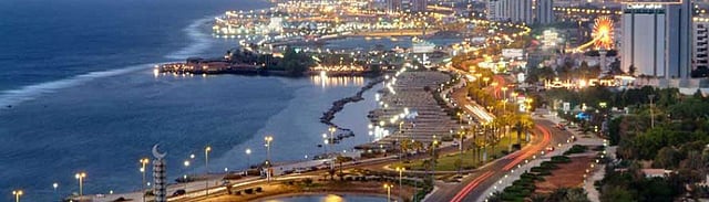 জেদ্দা নগরের একাংশের দৃশ্য