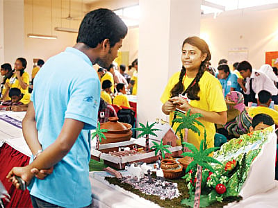 গ্রামীণ আবহ ছিল প্রকল্পে