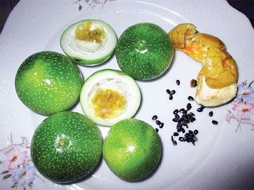 পাকা ও কাঁচা প্যাশন ফল