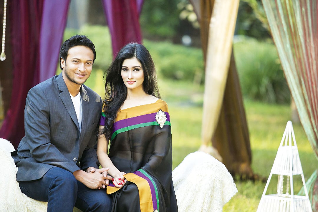 সাকিব আল হাসান ও উম্মে অাহমেদ শিশির