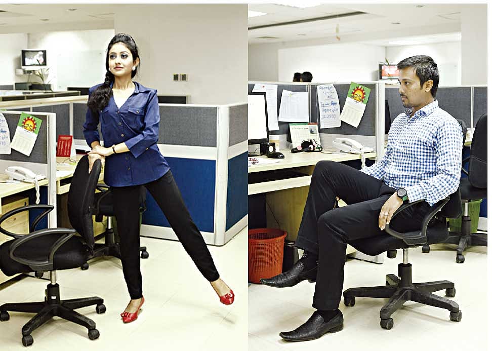 মডেল: তন্বী ও সঞ্জীব। ছবি: অধুনা