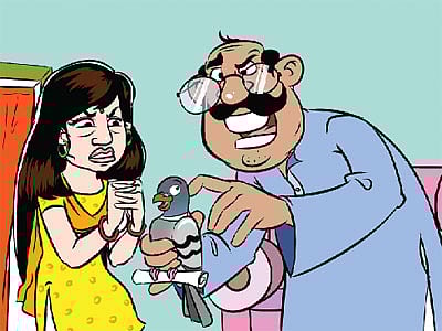 আঁকা: জুনায়েদ আজীম চৌধুরী