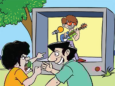 আঁকা: জুনায়েদ আজীম চৌধুরী