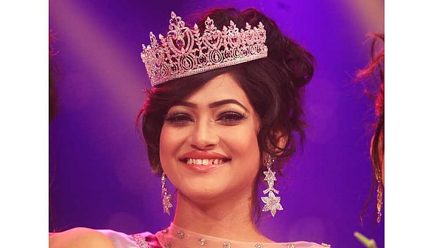 সুপারস্টার নাদিয়া আফরিন। ছবি: মনিরুল আলম