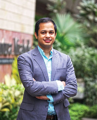 মিনহাজ চৌধুরী, সহ-প্রতিষ্ঠাতা ও প্রধান নির্বাহী কর্মকর্ত​া, ড্রিংকওয়েল। ছবি: স্বপ্ন ​ি​নয়ে