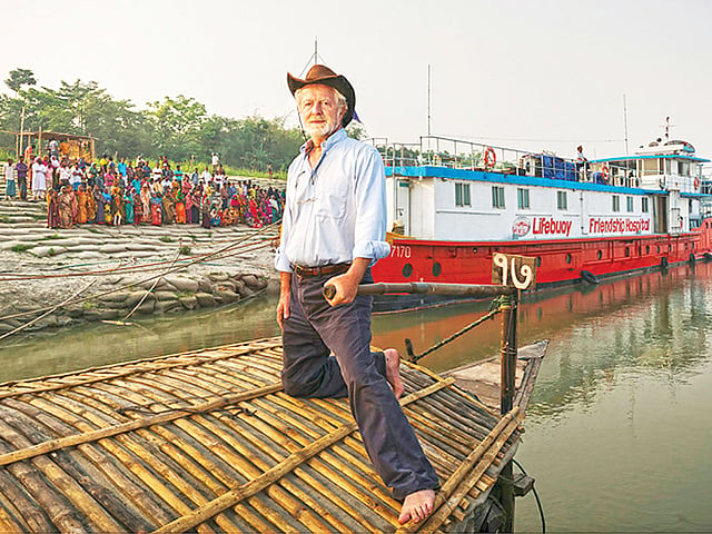 ফ্রান্সের ইভস মারে থিতু হয়েছেন বাংলাদেশে। ছবি: জুয়েল শীল ও ইভস মারের ব্যক্তিগত সংগ্রহ