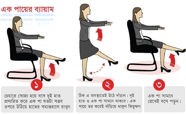 এক পায়ের ব্যায়াম