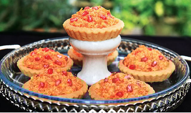 টার্ট শেলে গাজর হালুয়া