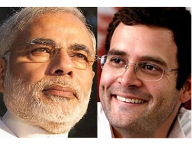 নরেন্দ্র মোদি ও রাহুল গান্ধী