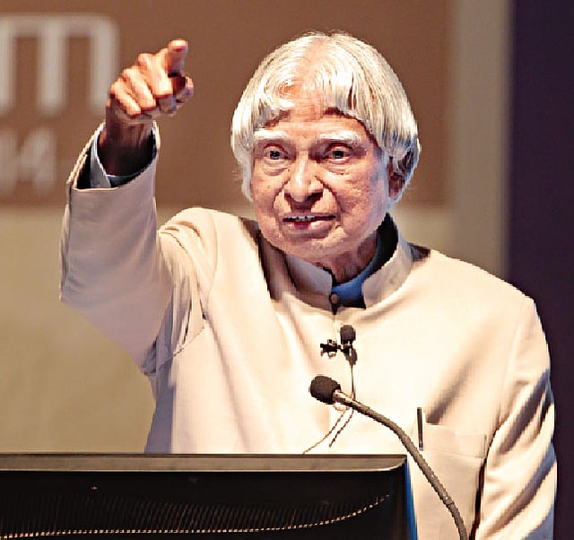 এ পি জে আবদুল কালাম (জন্ম: ১৫ অক্টোবর ১৯৩১-মৃত্যু: ২৭ জুলাই ২০১৫)। ছবি: প্রথম আলো