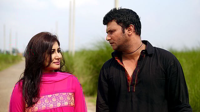 ফারাহ রুমা ও নাঈম। ছবি: নাসিরউদ্দীন নাসিম