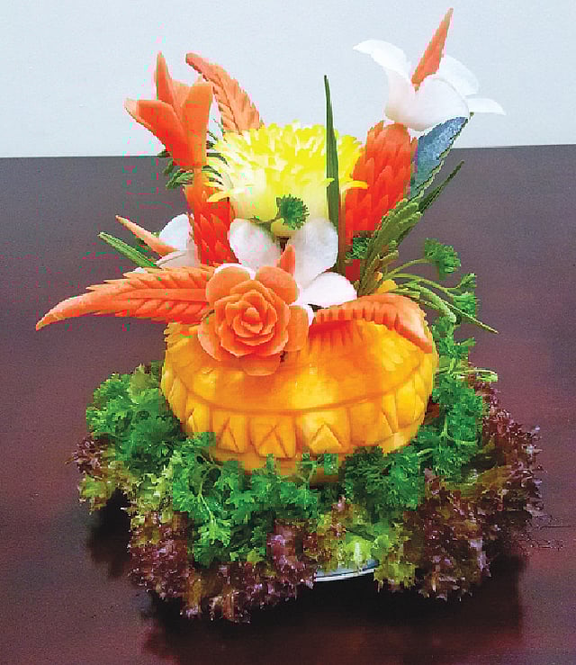 মিষ্টিকুমড়ার ফুলের ঝুড়ি