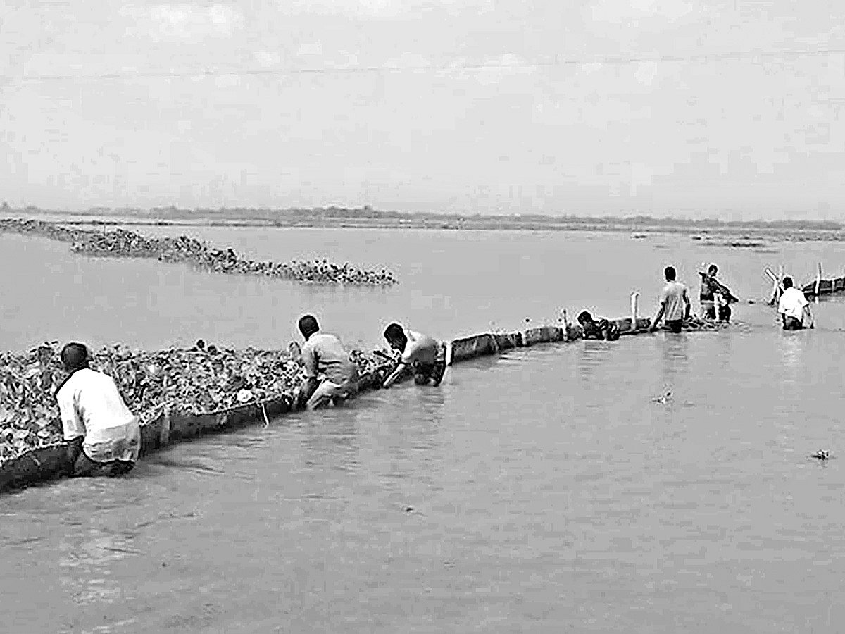 নাটোরে চলনবিলের ইটালি এলাকায় জেলা প্রশাসন বিশেষ অভিযান চালিয়ে গতকাল বিকেলে সুতি জালের একটি ঘের ও বানার বেড়া উচ্ছেদ করে l প্রথম আলো