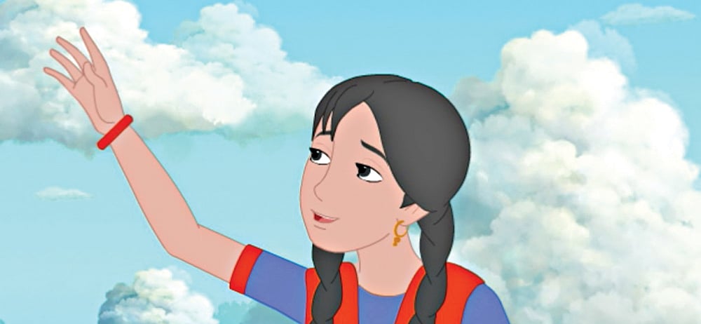 অ্যানিমেশন ছবি শাহানার একটি দৃশ্য