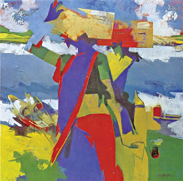 কাইয়ুম চৌধুরীর তেলরং–চিত্র: ‘বেদেনী’