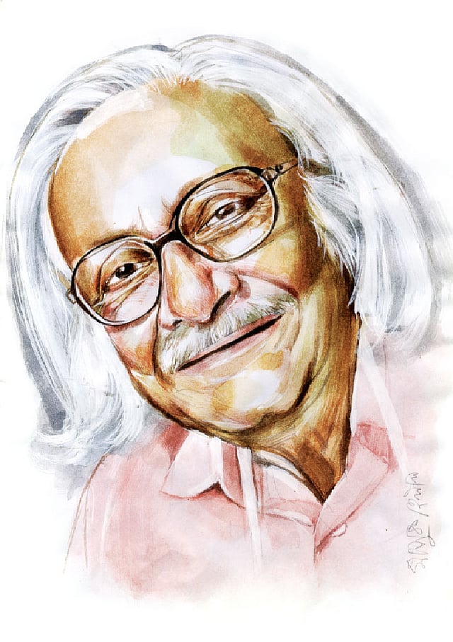 কাইয়ুম চৌধুরী (৯ মার্চ ১৯৩২-৩০ নভেম্বর ২০১৪), প্রতিকৃতি: মাসুক হেলাল