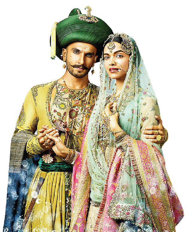বাজিরাও মাস্তানি ছবিতে রণবীর সিং ও দীপিকা পাড়ুকোন