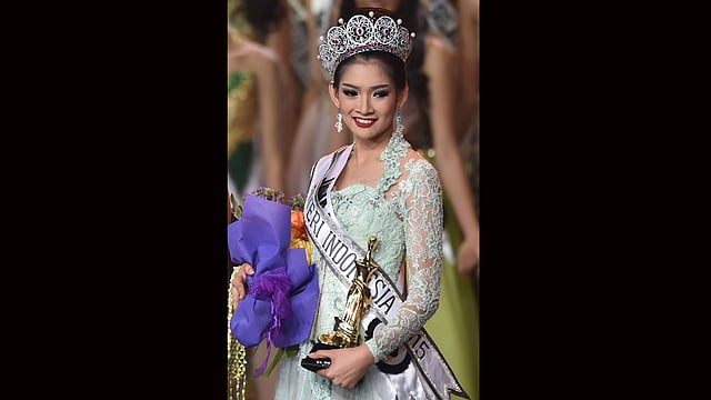 মিস ইন্দোনেশিয়া অনিন্দ্য কুসুমা পুত্রি। ছবি: এএফপি