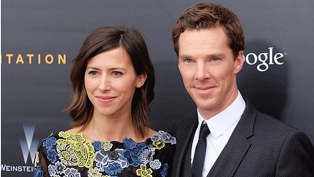 সোফি হান্টার ও বেনেডিক্ট কাম্বারব্যাচ। ছবি: এএফপি