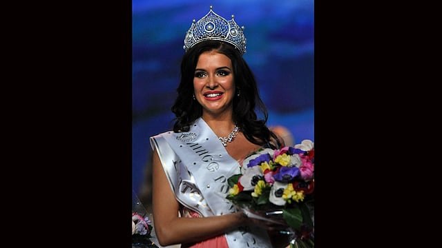 মিস রাশিয়া সোফিয়া নিকিতচুক। ছবি: এএফপি